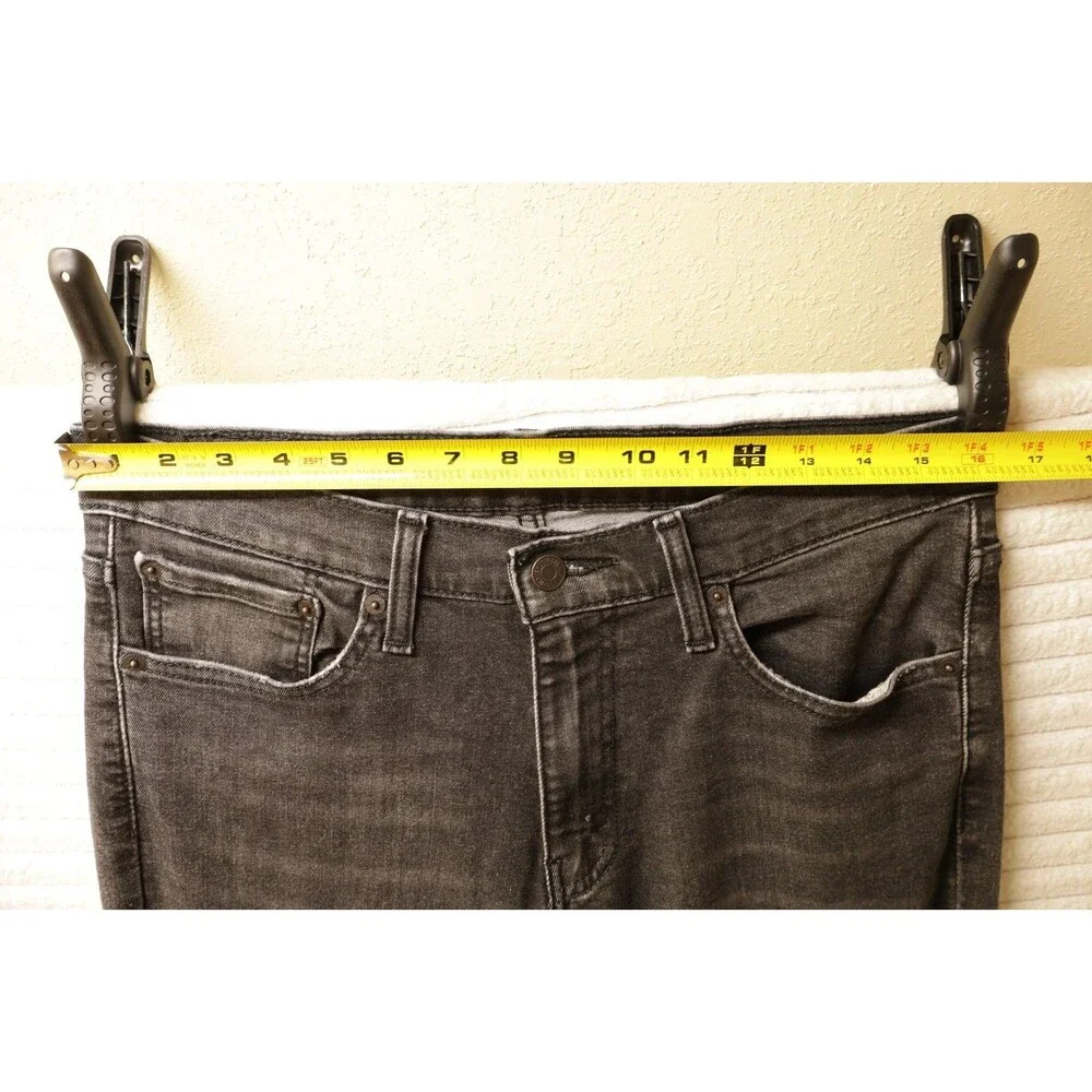Levis 511 Mens 32x34 Blank Red Tag Black Denim Jeans Rare Western Pants 2019